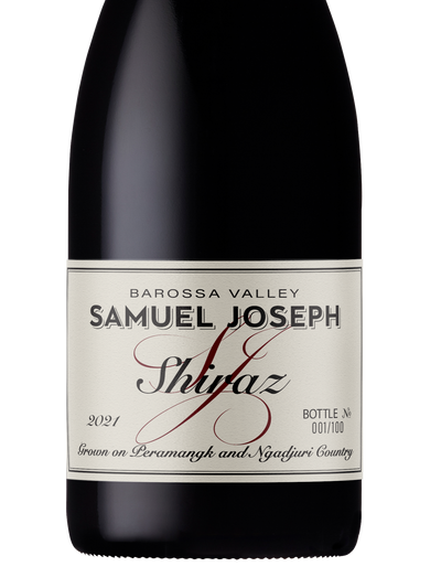 Samuel Joseph Barossa Valley Shiraz 2021 MAGNUM label